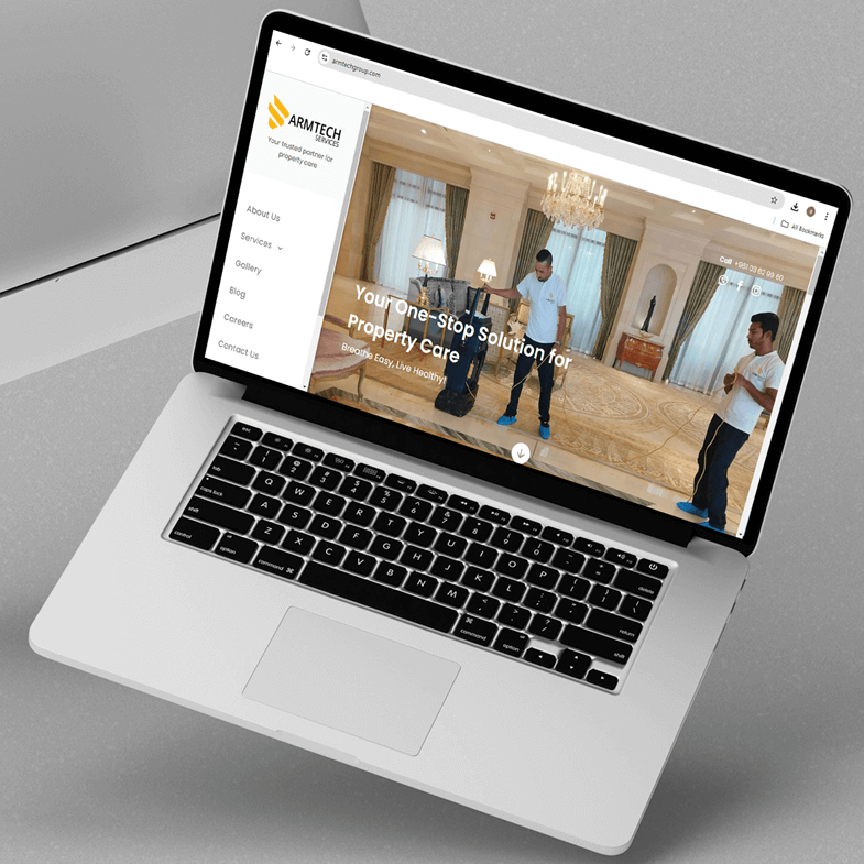 Template Website for Armtech Services in Lebanon