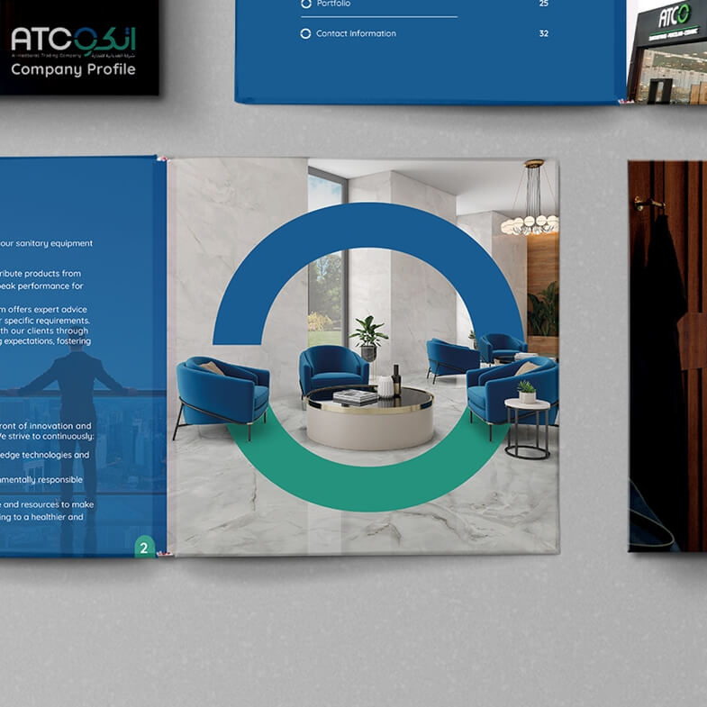 Company Profile Design for ATCO in K.S.A.